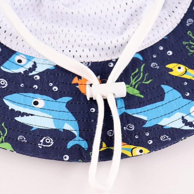 LANGZHEN Sun Protection Hat for Kids Toddler Boys Girls Wide Brim Summer - Image 6