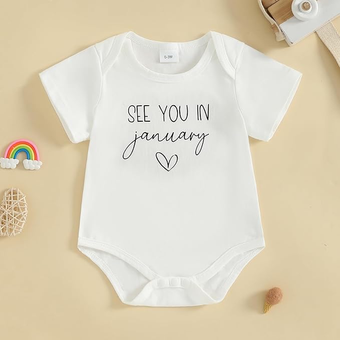 woshilaocai Baby Announcement Bodysuit Pregnancy Reveal - Image 2
