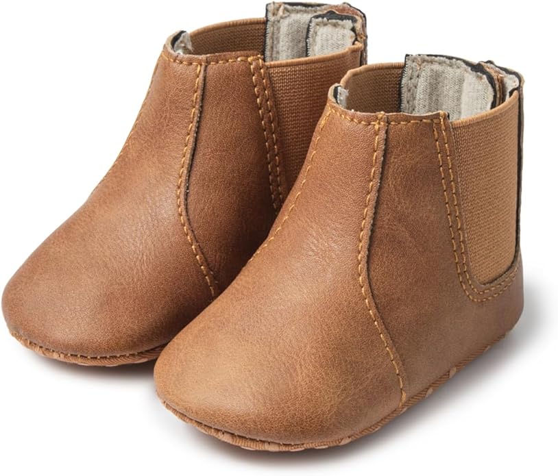 Meckior Baby Girls Cowboy Tassel Boots Side Zipper Moccasins Soft Bottom by Meckior