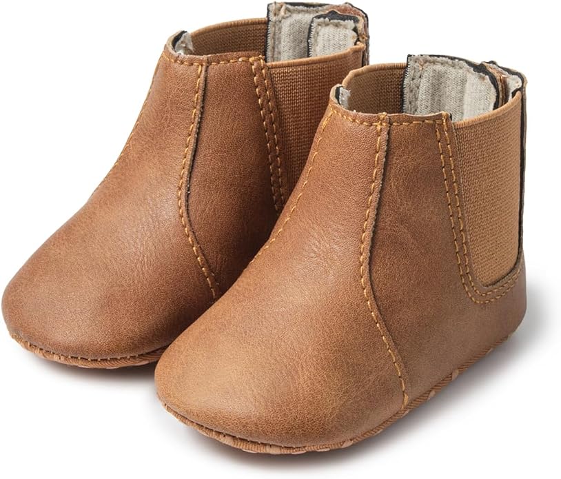 Meckior Baby Girls Cowboy Tassel Boots Side Zipper Moccasins Soft Bottom by Meckior