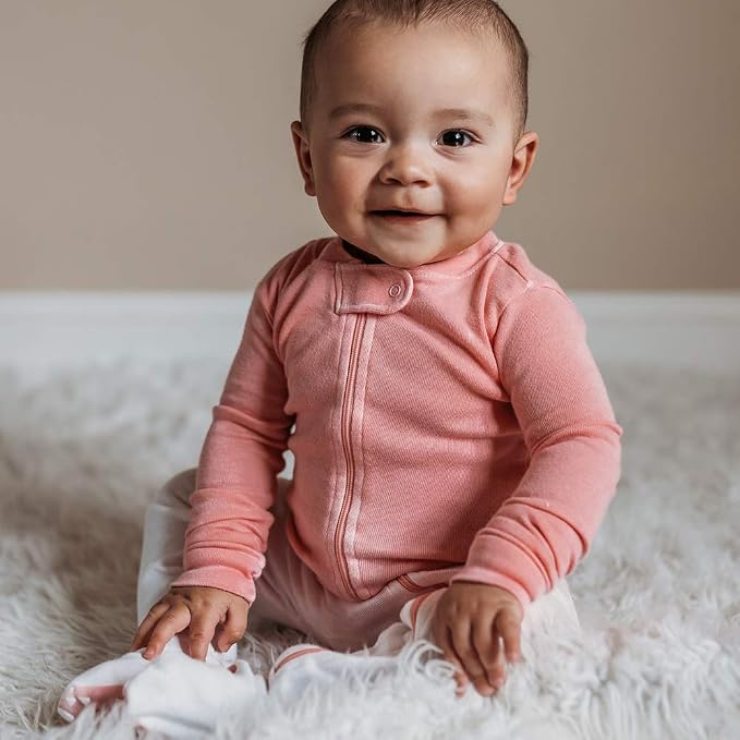 HonestBaby Baby Boys' Sleep & Play Footed One-piece Pajama Sleeper 100% Organic - Image 5
