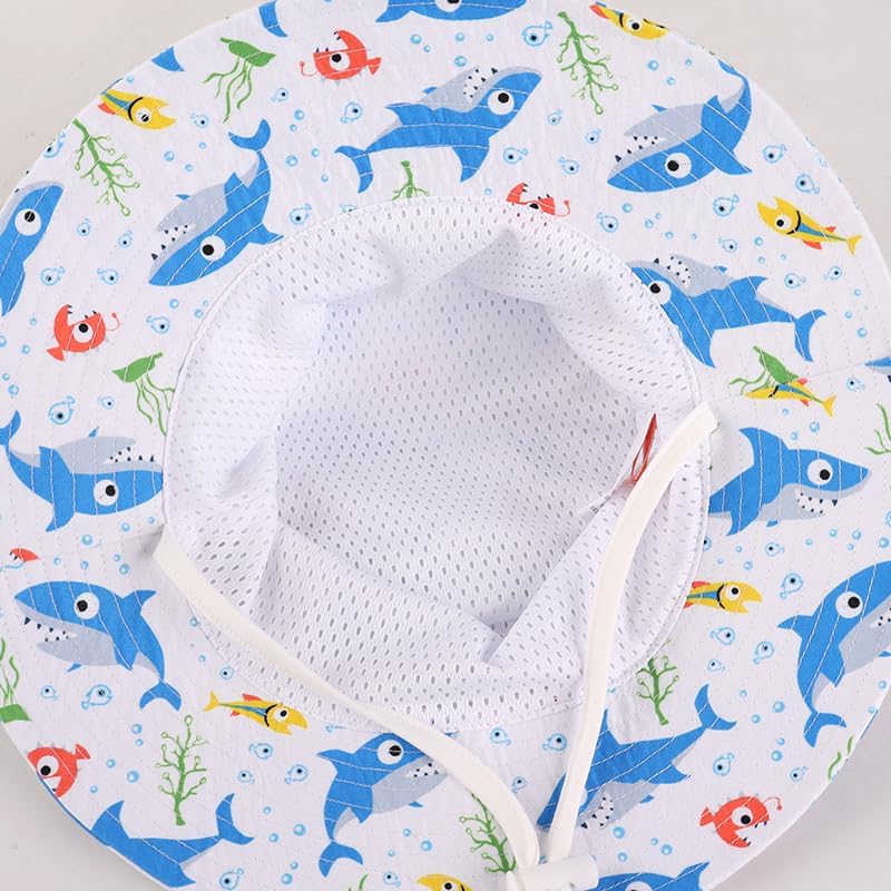 LANGZHEN Sun Protection Hat for Kids Toddler Boys Girls Wide Brim Summer - Image 5