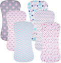 6 Pack Cotton Baby Burp Cloths Extra Absorbent Soft by Gelisite