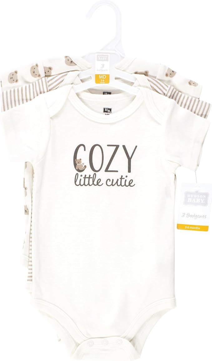 Hudson Baby Unisex Baby Cotton Bodysuits - Image 2