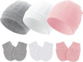 Baby Hats and Mittens Newborn Hats Gloves Infant Beanie Soft Cap Mitten Sets by Fecawd