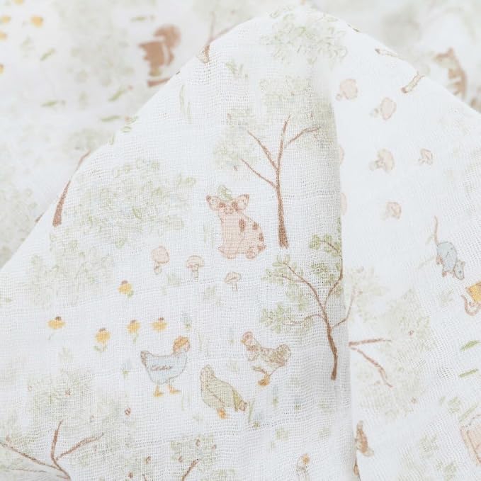 Little Unicorn Muslin Swaddle Blanket - Image 2