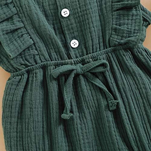 Renotemy Baby Girl Clothes Summer Rompers Cute Outfits Preemie-18 Months | - Image 5
