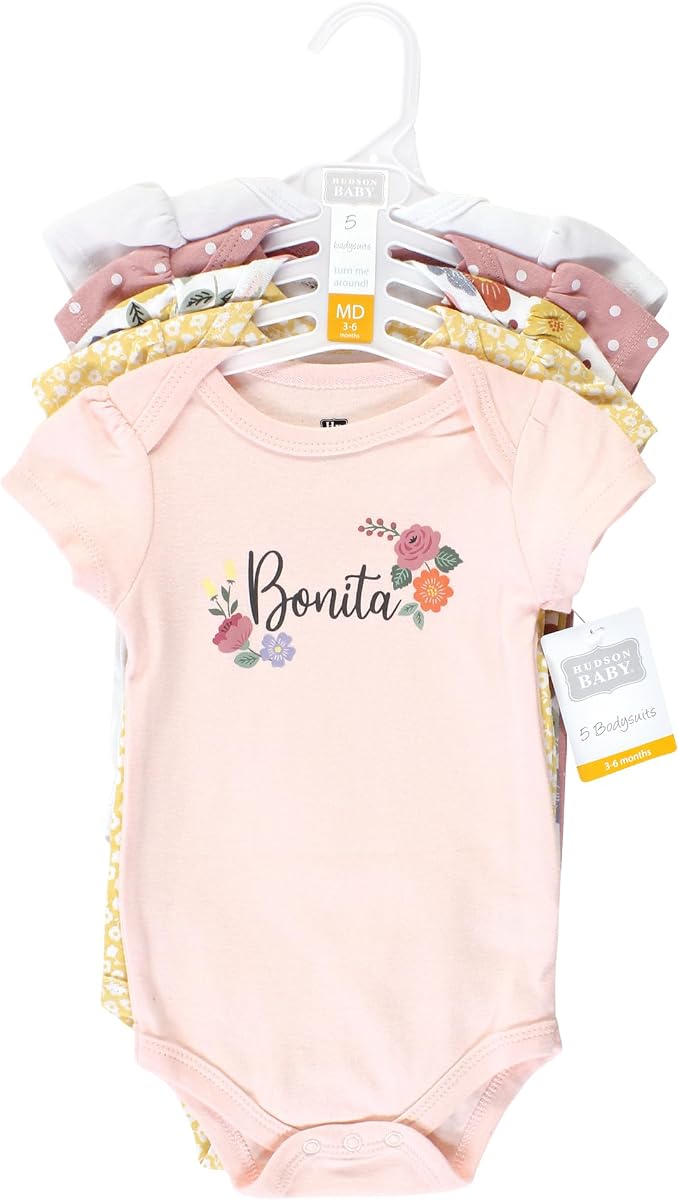 Hudson Baby Unisex Baby Cotton Bodysuits - Image 2
