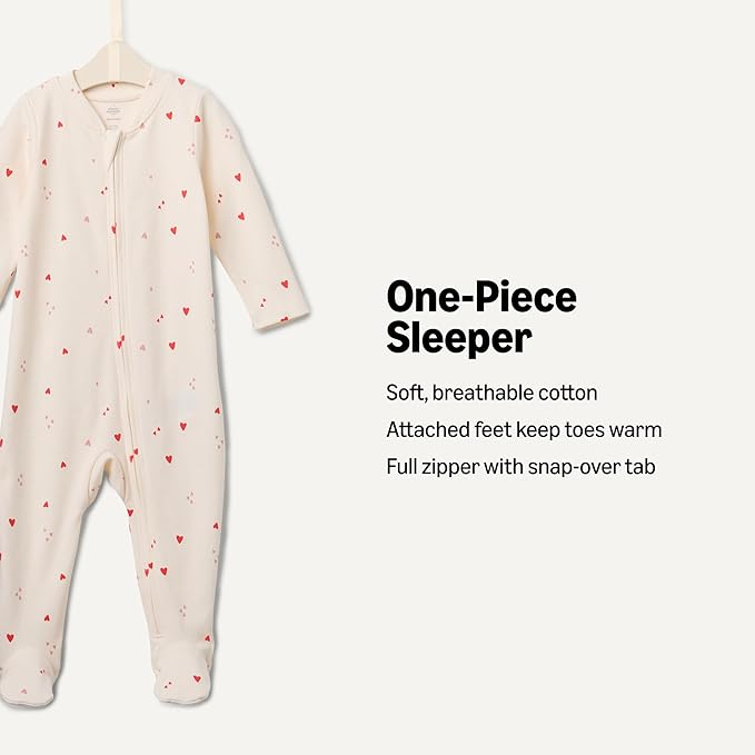 Amazon Essentials x Sofia Grainge Unisex Babies' Cotton Footed Sleep and Play - Image 2