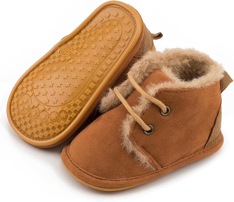 Clowora Baby Boys Girls Shoes Non-Slip Rubber Sole Sneakers Infant First Walking Toddler Crib Shoes Newborn Loafers Flats.