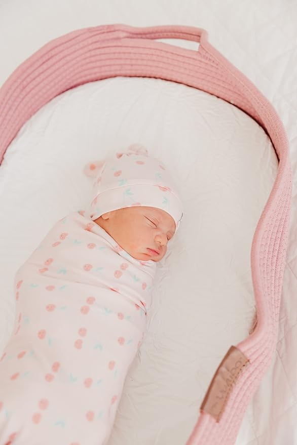 Copper Pearl Swaddle Blankets for Newborns | Soft Stretchy Receiving Blankets - Image 6
