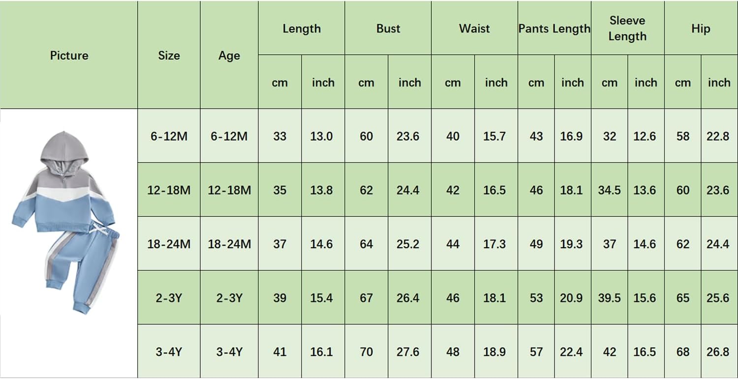 Infant Baby Boy Fall Winter Clothes Outfit Hooded Long Sweatshirt Pant Set - Image 9
