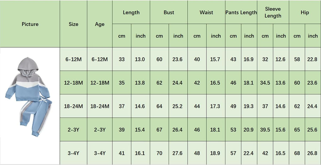 Infant Baby Boy Fall Winter Clothes Outfit Hooded Long Sweatshirt Pant Set - Image 9