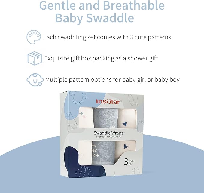 insular Baby Swaddle Wrap, Swaddle Blanket - Image 3