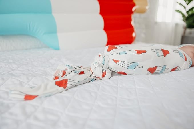 Copper Pearl Baby Swaddle Blanket - Premium Knit Baby Blanket, Large Soft Stretchy Receiving Blankets for Baby Boy and Girl, Swaddles for Newborn, Infant, and Toddler (Rocket)