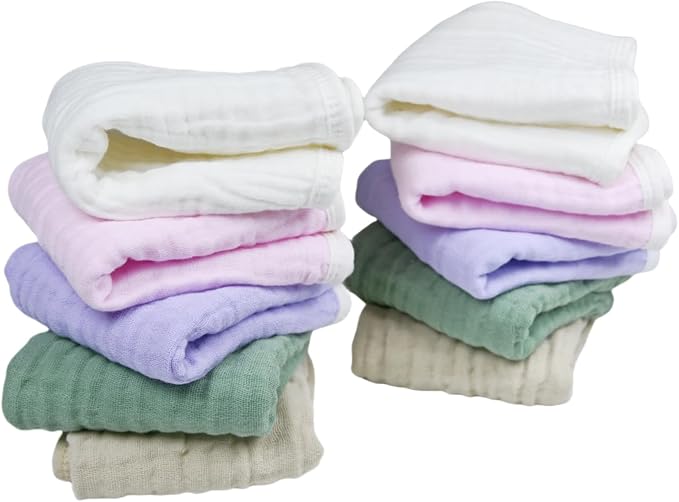 Burp Cloths Large, Muslin Burp Cloths - Image 2