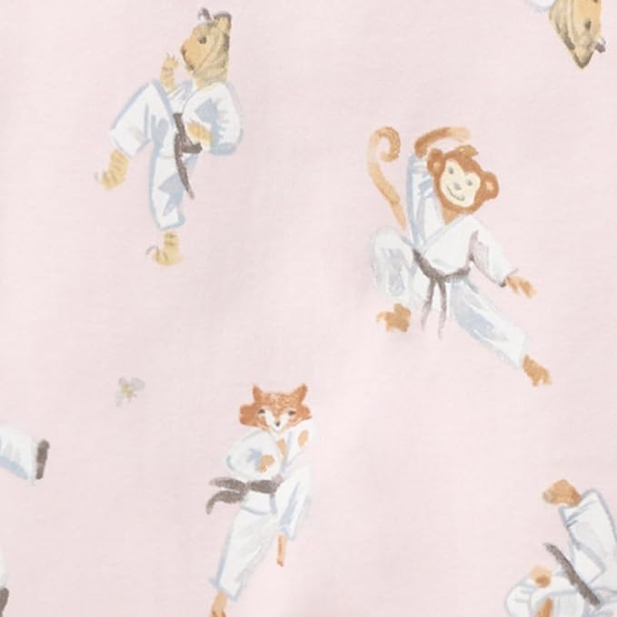 Burt's Bees Baby Girls' Organic Cotton, Sleep and Play Footed Pajamas | Easy - Image 5