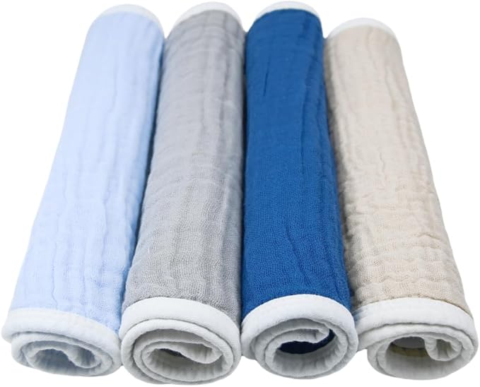 Burp Cloths Large, Muslin Burp Cloths - Image 4