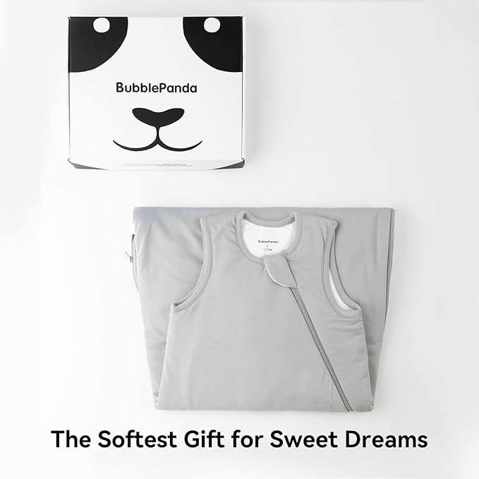 BubblePanda Rayon Made from Bamboo Sleep Sack 18-24 Months 0.5 Tog Soft Lightweight Toddler Sleep Sack 2t for Babies 2-Way Zipper Wearable Blanket Baby 18 Months