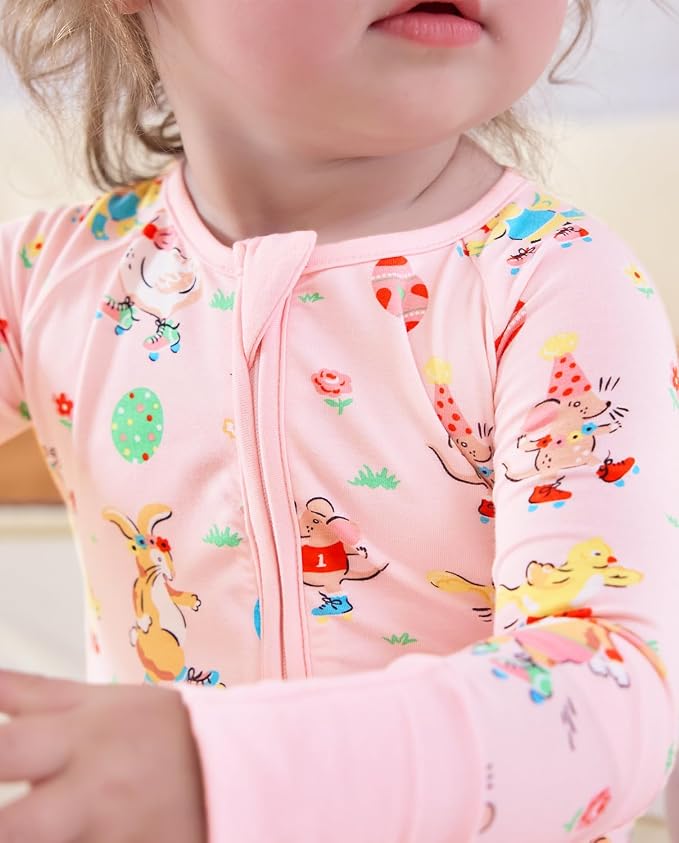 babee Reshinee Viscose derived from bamboo Baby Pajamas Convertible Footie - Image 5