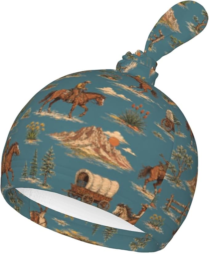 Western Horse Swaddle Blankets Soft Receiving Blanket Baby Swaddle Wrap - Image 4