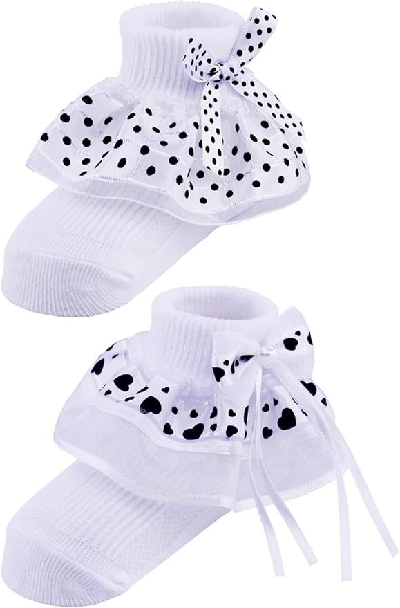 PrinceSasa Little Baby Girl Princess Lace Ruffles Socks Set - Image 3