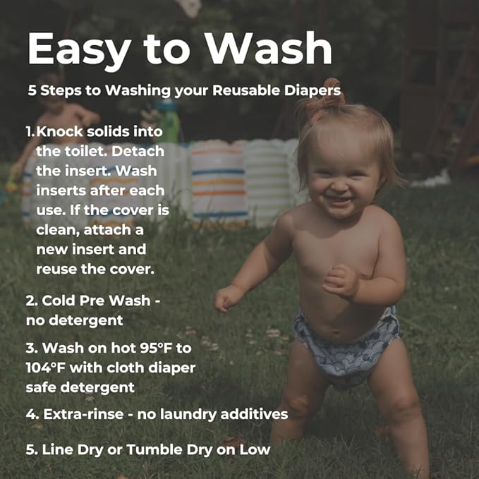 Nora's Nursery Reusable Swim Diapers and Wet Bag - One Size Fully Adjustable - Laguna Unisex 3 Pack with Wet Bag