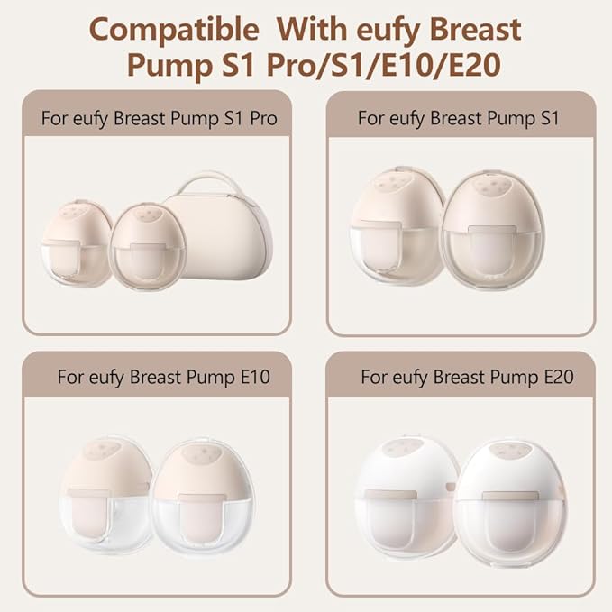 6pcs Duckbill Valves Compatible with eufy S1 Pro/S1/E10/E20 Wearable Breast Pump, Replace for eufy Pump Original Parts Duckbill Valve, Leak-Proof and Dust-Proof Breast Pump Replacement Parts