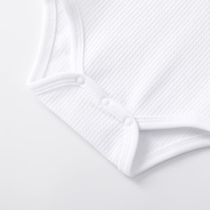 pureborn Baby Girls Boys Bodysuit Super Soft Cotton Romper 0-24 Months | - Image 5
