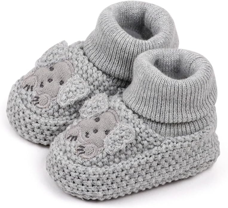 Newborn Baby Boys Girls Cozy Warm Booties Infant Cute Cartoon Knit Soft Socks - Image 6