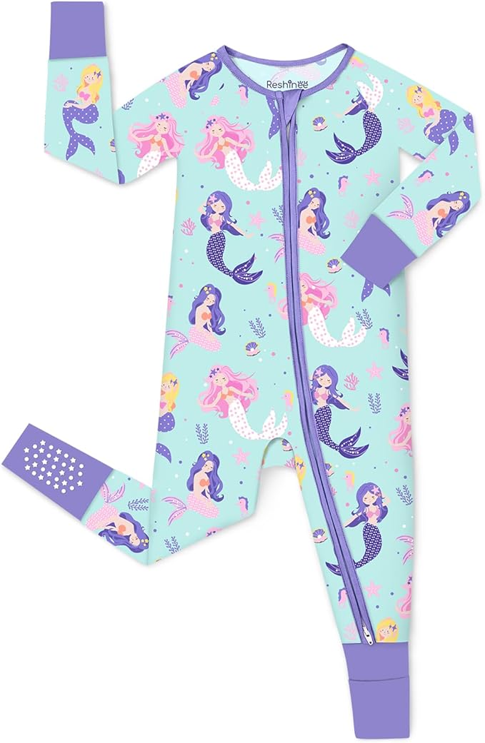 babee Reshinee Viscose Derived from Bamboo Baby Footie Pajamas Convertible by babeeReshinee