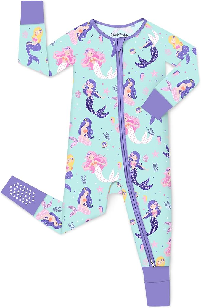 babee Reshinee Viscose Derived from Bamboo Baby Footie Pajamas Convertible by babeeReshinee
