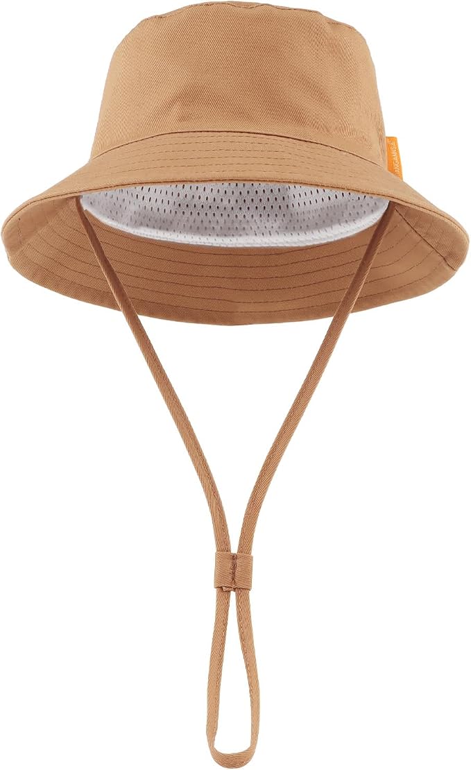 JANGANNSA Cotton Baby Sun Hat Infant Toddler Boys Girls Bucket Hats Summer Sun - Image 2