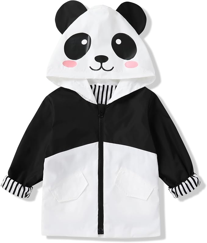 YOUNGER TREE Toddler Baby Boy Girl Duck Raincoat Cute Cartoon Hoodie Zipper by YOUNGERTREE