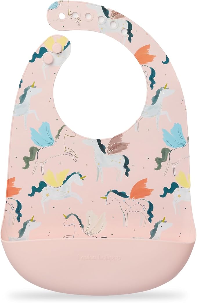 Loulou Lollipop Soft, Waterproof Silicone Feeding Bib by LoulouLollipop