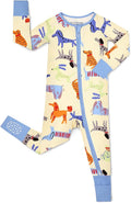 babee Reshinee Bamboo Viscose Baby Footie Pajama, Zipper Sleeper Boys Girls | by babeeReshinee