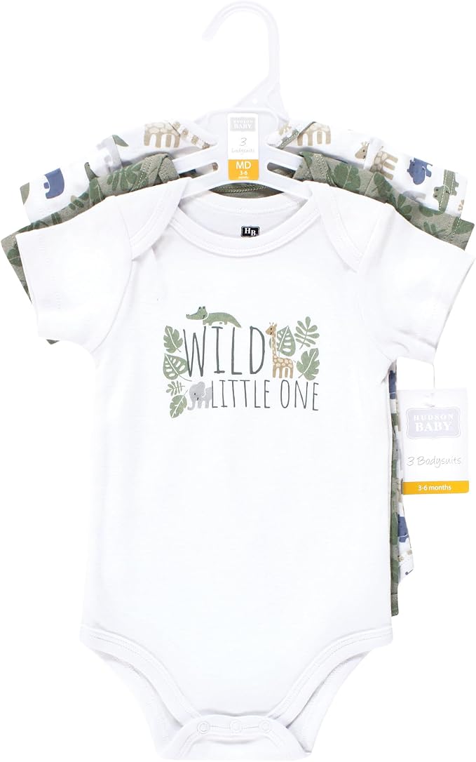 Hudson Baby Unisex Baby Cotton Bodysuits - Image 2