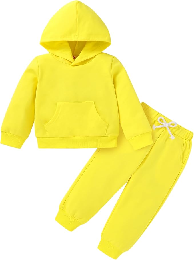 Happy Town Baby Fall Outfits for Girl Boy Long Sleeve Hoodie Top and Long by HappyTown