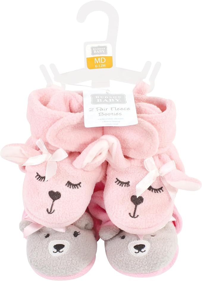 Hudson Baby Unisex-Baby Cozy Fleece BootiesSlipper Sock - Image 2