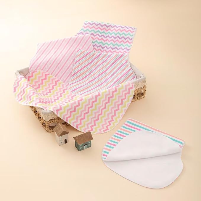 sleepyturtle Pack of 5, Baby Burp Cloths, Soft and Absorbent - Image 5