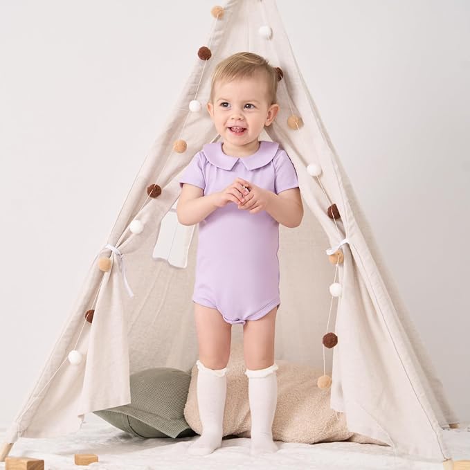 pureborn Baby Girls Boys Bodysuit One-Piece Romper 0-24 Months - Image 2