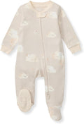 Burt's Bees Baby Boys' Organic Cotton, Sleep and Play Footed Pajamas | Easy zip by BurtsBeesBaby