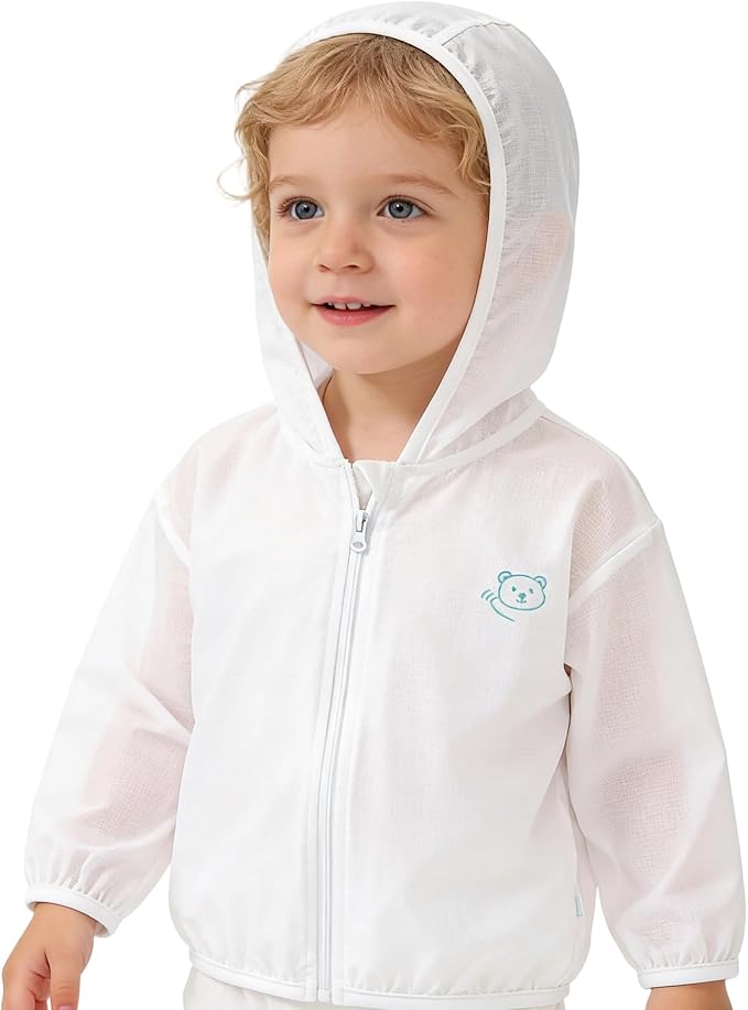 Toddlers-Baby Sun-Jacket UV-Protection-Hoodie Long-Sleeve Zip by HinyBoeh