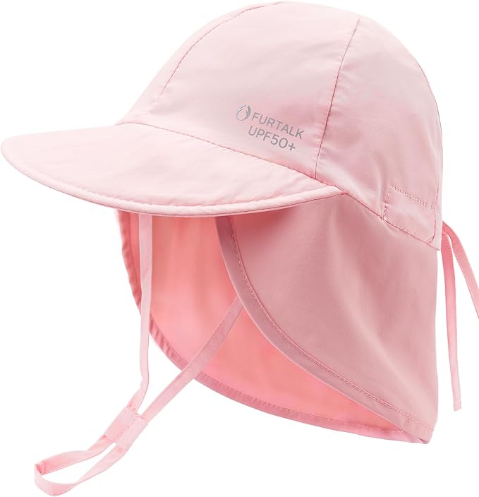 FURTALK Baby Sun Hat with Neck Flap UPF 50+ Toddler Quick Dry Swim Hat | UV by FURTALK