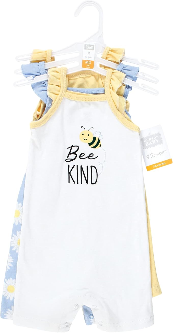 Hudson Baby Unisex Cotton Rompers - Image 2