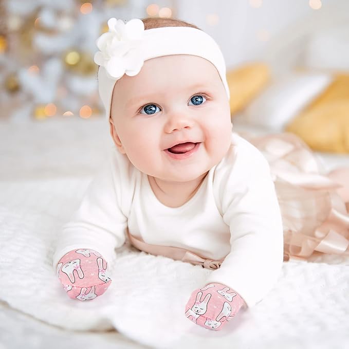 12 Pairs Newborn Baby Mittens Infant Toddler Gloves No Scratch Mittens Gloves - Image 5