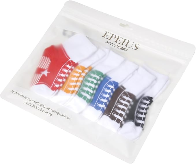 EPEIUS Unisex Baby Girls Boys Non-Slip Socks - Image 7