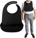 Silicone Adult Bib, Adjustable and Washable Bib by Tiwerlfe