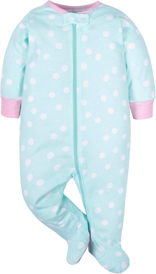 Onesies Brand Baby Girls 4-Pack Sleep 'N Play Footies Multi Pack - Image 3