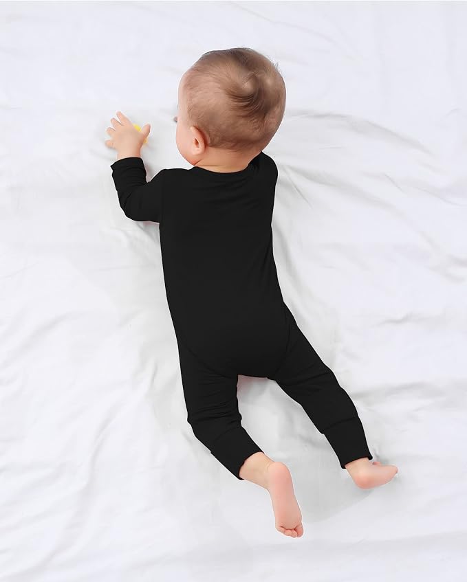 GUISBY Baby Rayon Footless Snug Sleepers, 2-Way Zip Footless Pajamas 3-Pack | - Image 4